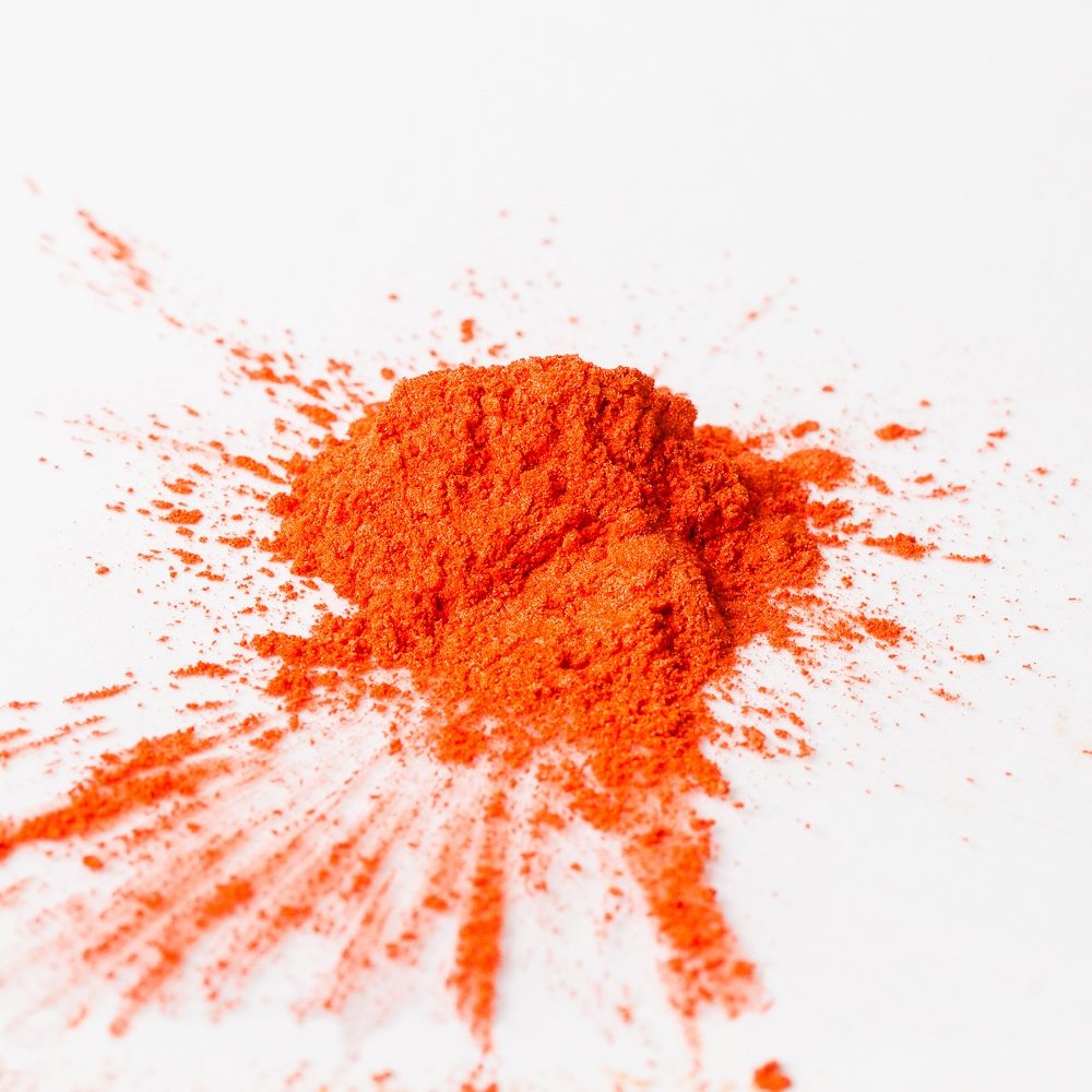 MICA POWDER-ORANGE RED..