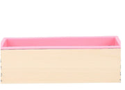Wooden soap mould with Silicone